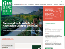 Tablet Screenshot of camposdehellin.com